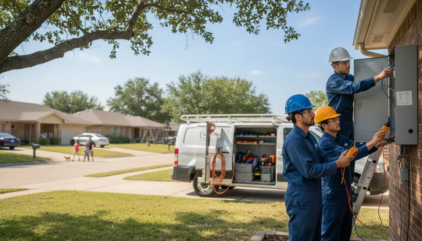 Certified electrician providing emergency electrical services in Everton, MO